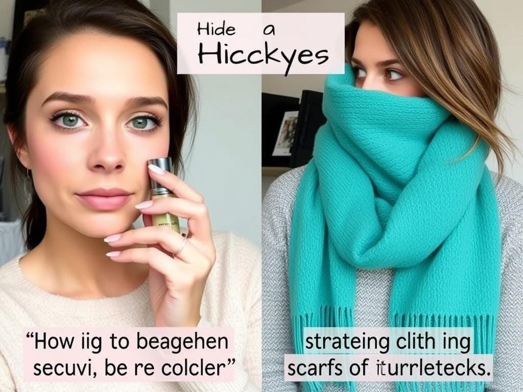Sposoby na ukrycie malinki - makijaż i ubrania